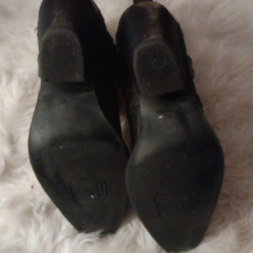 Black Leather Ankle Boots - Picture 4 of 4